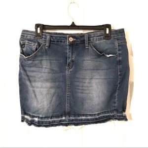 KanCan Tight Jean Mini Skirt